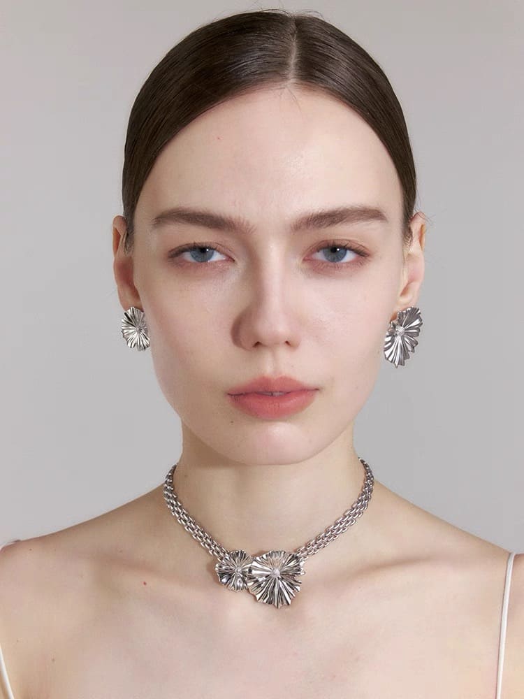 Florensa Asymmetric Blossom Earrings