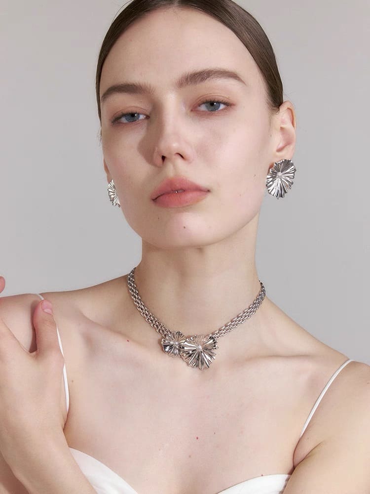 Florensa Asymmetric Blossom Earrings