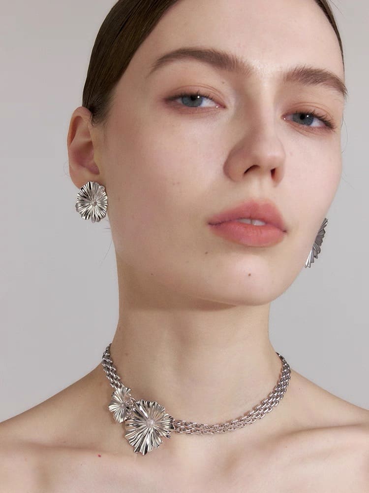 Florensa Asymmetric Blossom Earrings