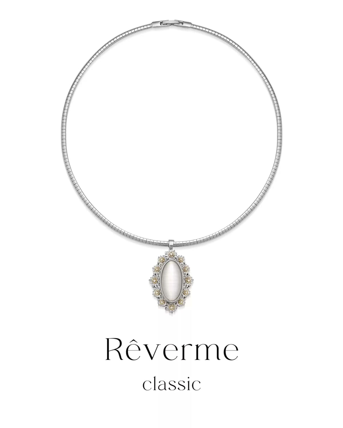 plated-white-gold-daisy-cat-eye-necklace