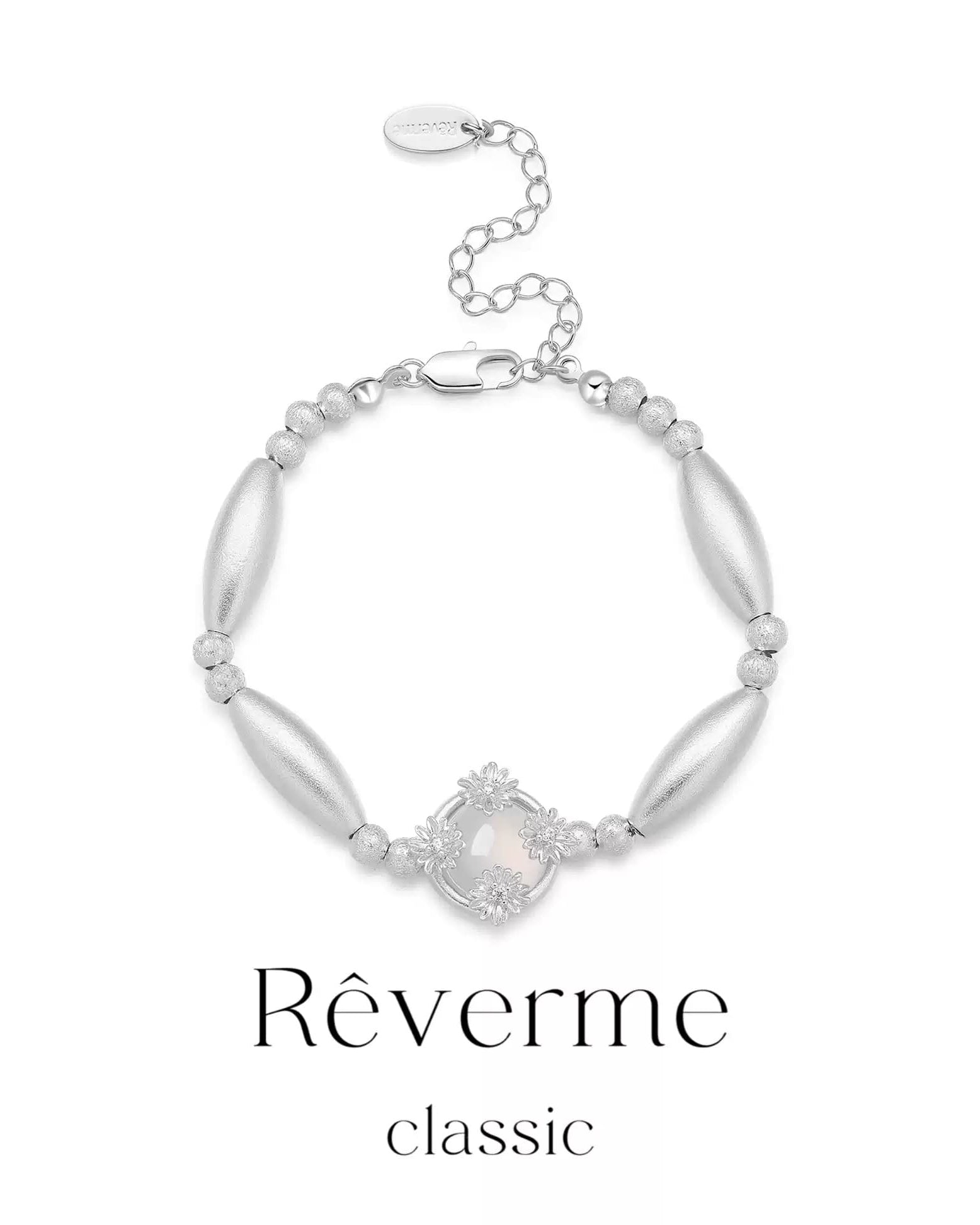 platinum-beaded-flower-bracelet