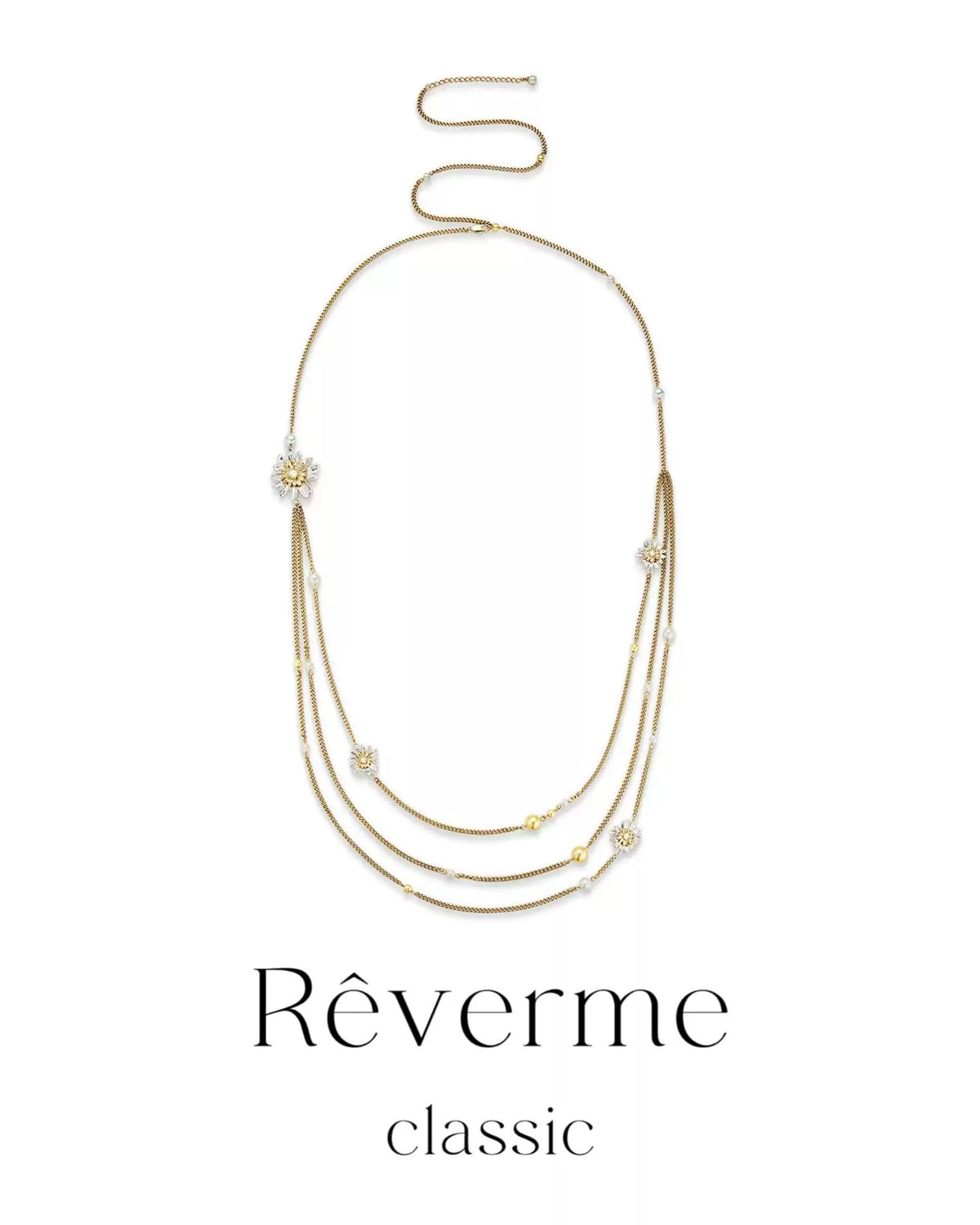 platinum-plated-daisy-layered-necklace